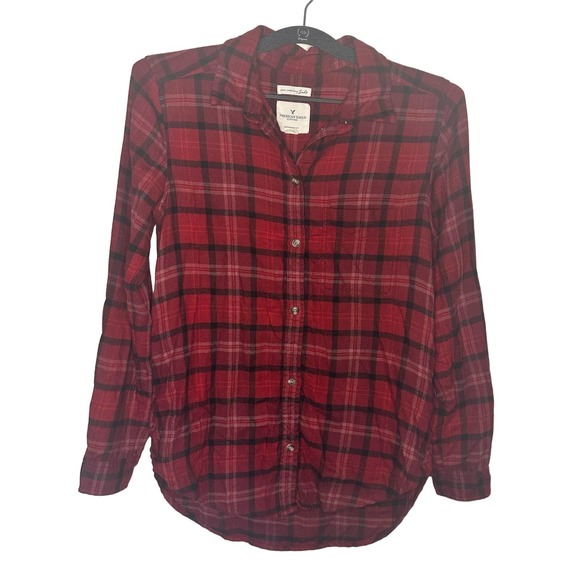American Eagle Outfitters Tops - American Eagle | Ahmazingly Soft Boyfriend Fit Flannel